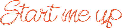 Kuvituskuva teksti: Start me up.