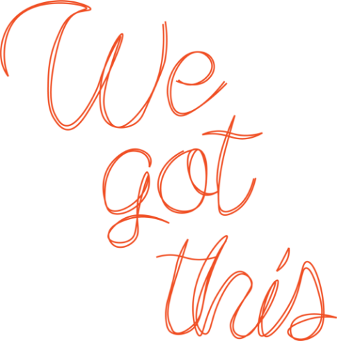 Kuvituskuva We got this -teksti